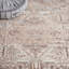 Tapis oriental en polyester tissé à plat en brun / beige-81628271