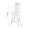 Theressa Upholstered Counter Stool with Metal Frame-1733301419