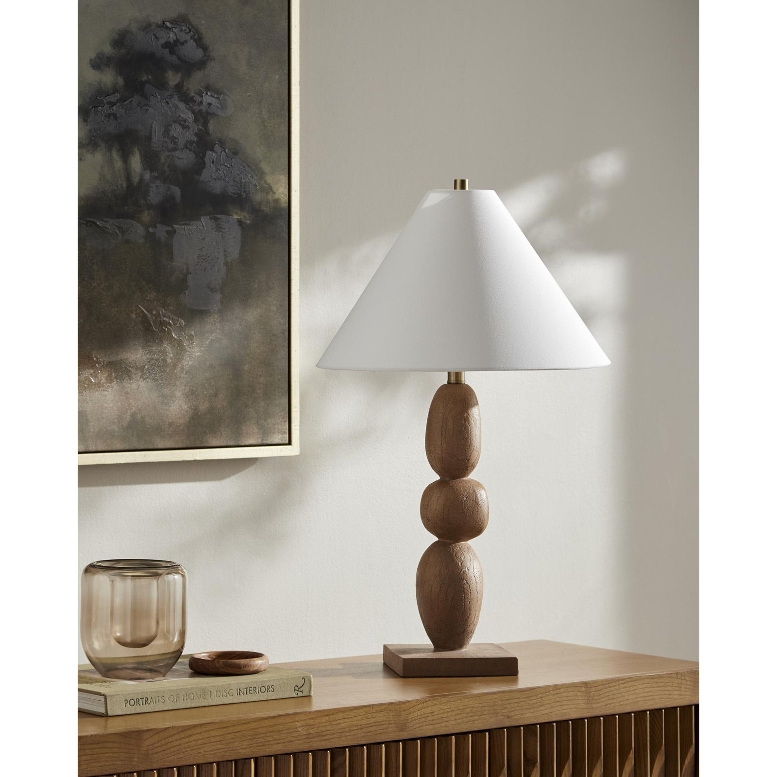 Table Lamp, Brown