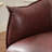 Arloh 33" Wide Faux Leather Barrel Chair with Pleated Backrest Metal Legs-1971742189
