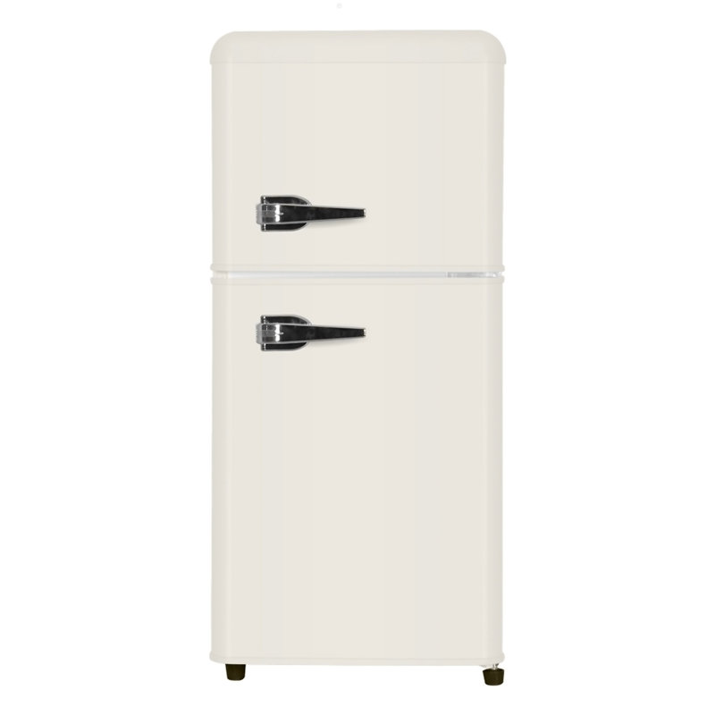 3.5Cu.Ft Compact Refrigerator Mini Fridge With Freezer, Small Refrigerator With 2 Door, 7 Level Thermostat Removable Shelves For Kitchen, Dorm, Apartment, Bar, Office