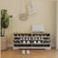 Banc de rangement pour chaussures avec 2 tiroirs rabattables et tablette réglable pour le vestibule
