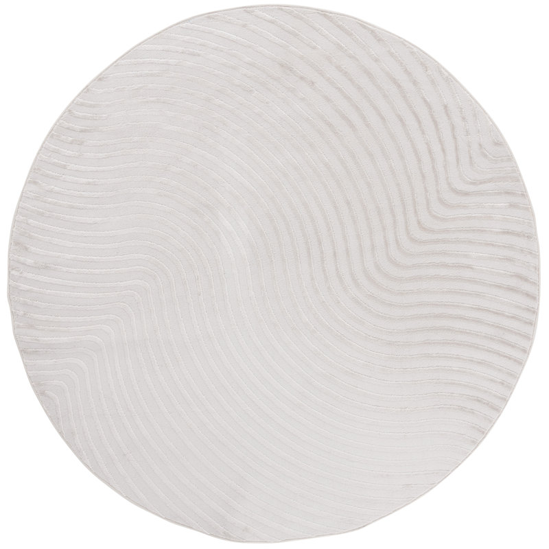 Jhena Performance Abstract Rug, Round 6'7"