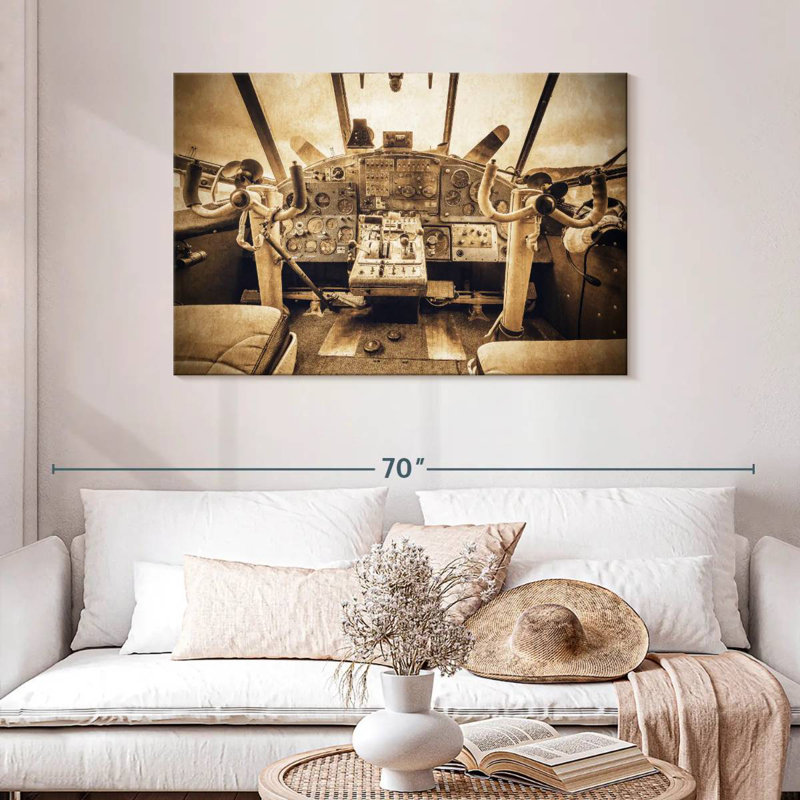 Mehar Grunge Aviation, 30" H x 45" W