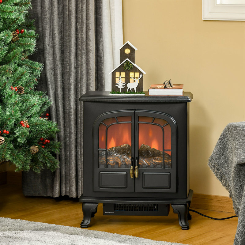 Coles Belfry Heating 51cm W Black Electric Stove