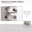 Isarael 540mm W 550mm H Surface Framed Medicine Cabinet Mirror 2 Adjustable