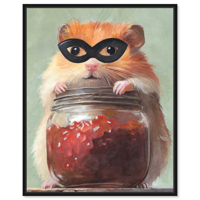 «Hamster with Mask Canvas» par Art Remedy
