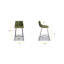 Bela 24" Velvet Counter Stool