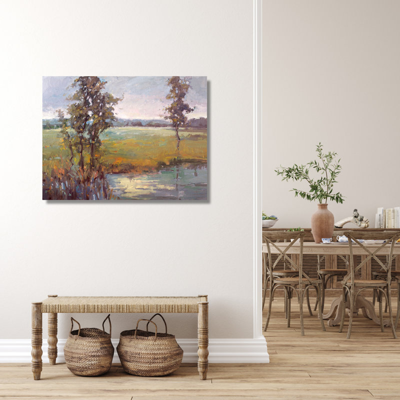 John Beard Collection''s Morning On The Marsh On Giclee Canvas Hand Embellished Art, 30" H x 40" W x 2" D, Wrapped Canvas