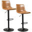 Ensemble de 2 tabourets de bar pivotants Halima Rockel-1896632330-1921953363