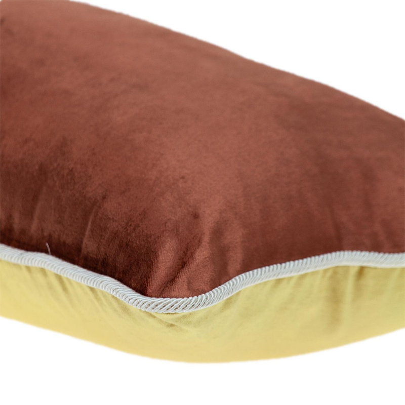 Insert de coussin réversible, Brun, Rectangle