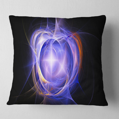 Supernova Explosion Blue - Abstract Printed Pillow