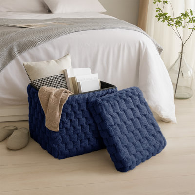 Contemporary Practical Plush Popcorn Storage Box - 38 x 38