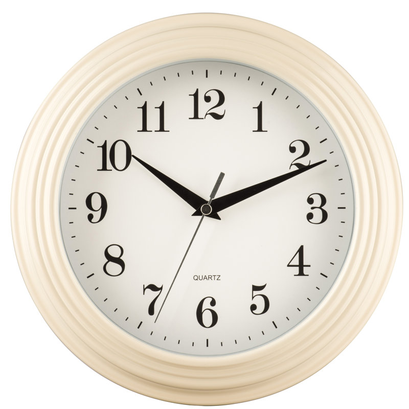 Caffey Wall Clock, Cream