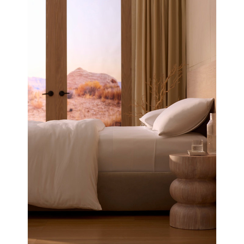 400 Thread Count Rayon Sheet Set, King, White