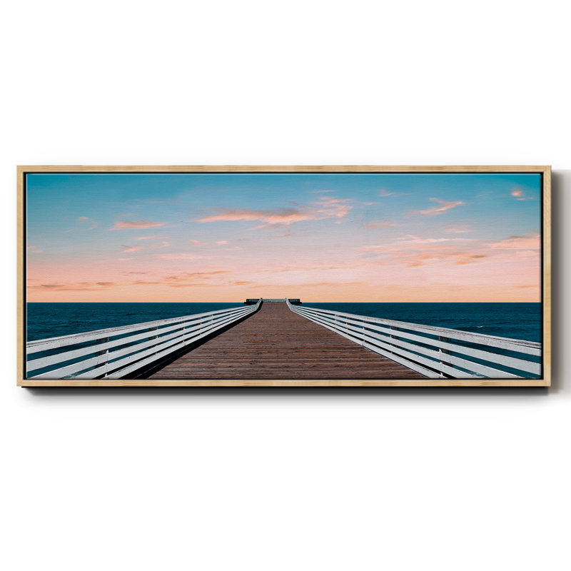 West Coast Sunset - toile encadrée, H 20 po x l 50 po