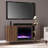 Duvivier Color Changing Fireplace with Media Storage