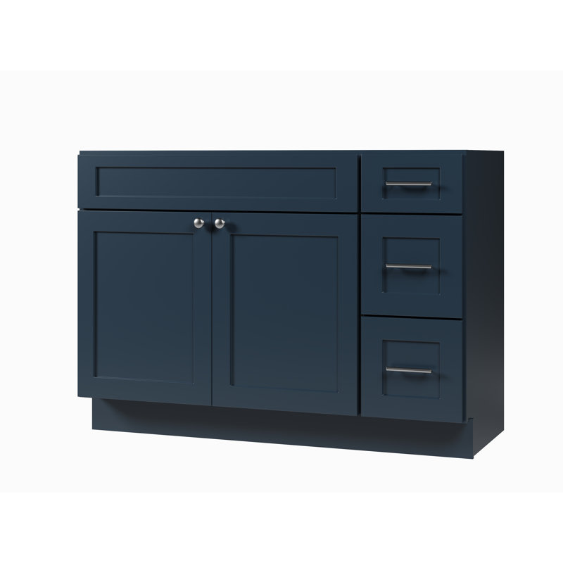 Base de meuble-lavabo simple 48 po Disar, Bleu