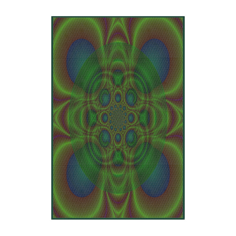 Tapis de zone jaune à motif Rupendra, Rectangle 2 pi x 5 pi