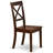 3 Piece Kitchen Table & Chairs Set Contains a Rectangle Dining Table with Butterfly Leaf and 2 Dining Room Chairs, Mahogany