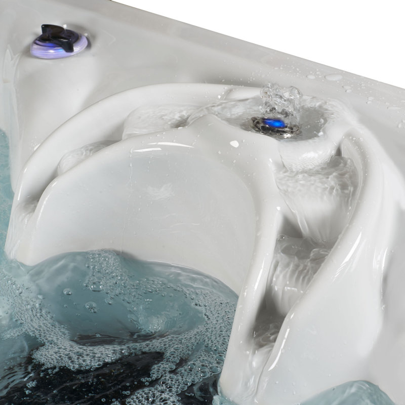 Grand Banks 6-Person Espresso Acrylic Hot Tub with LED Lighting