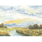 Along The River Print by Sara Brown