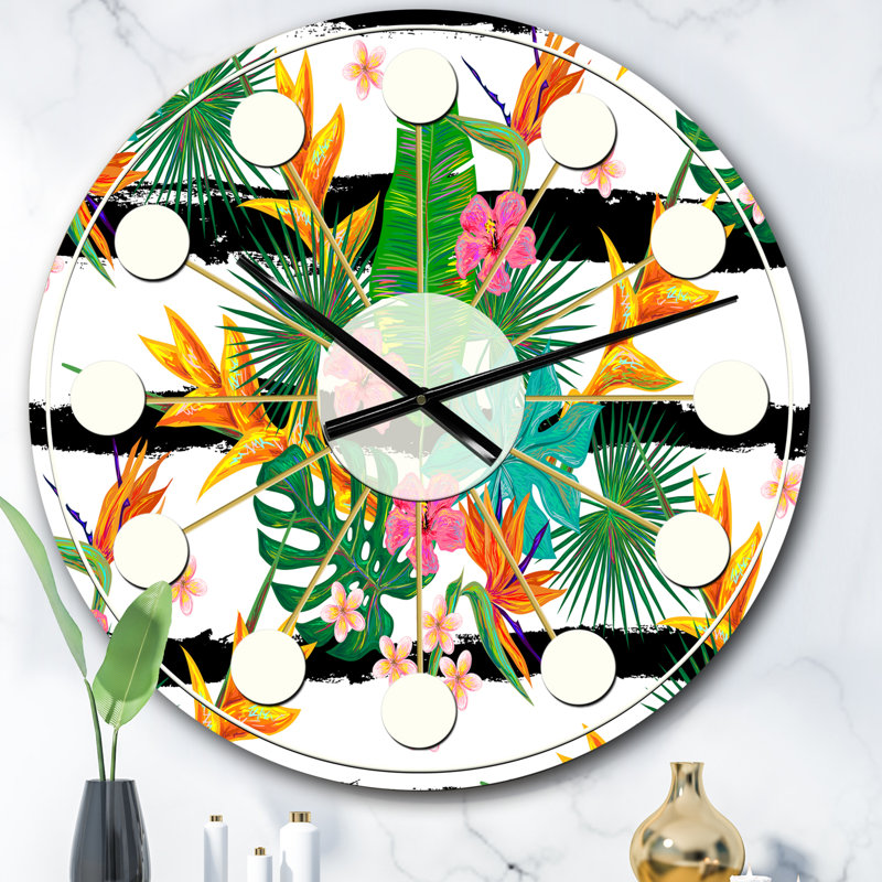 Horloge murale rétro Mid-Century, Surdimensionné