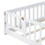 Lit simple en bois d'hévéa-474111566