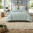 -Piece King Comforter Bedding Sets, Sage Floral Cotton Blend, All-Season