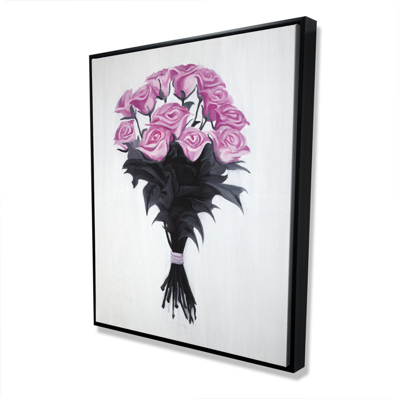 Bouquet de roses - Toile encadrée romantique