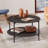 Wynny Round Wood Coffee Table with Storage, Coffee Table for Living Room -877249785