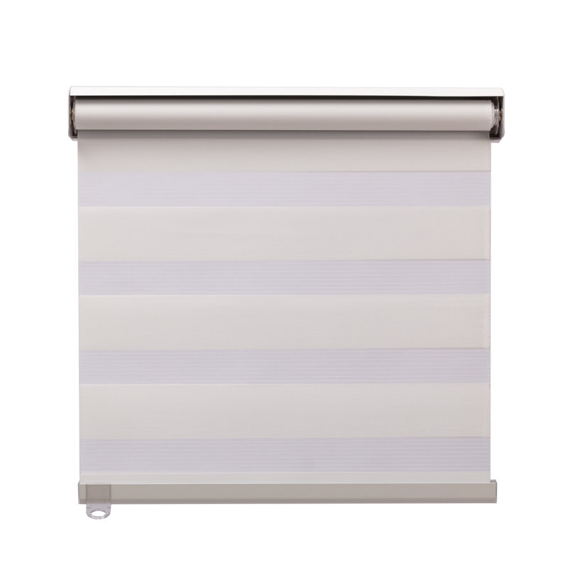Store enroulé semi-transparent, L 32,00 po x L 72,00 po, Blanc