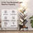  Built-in Adjustable Lamp With Tree Bookshelf, Floor Lamp With Spacious Storage Space, Utility Book Organizer Shelves With Stable Structure-654503854