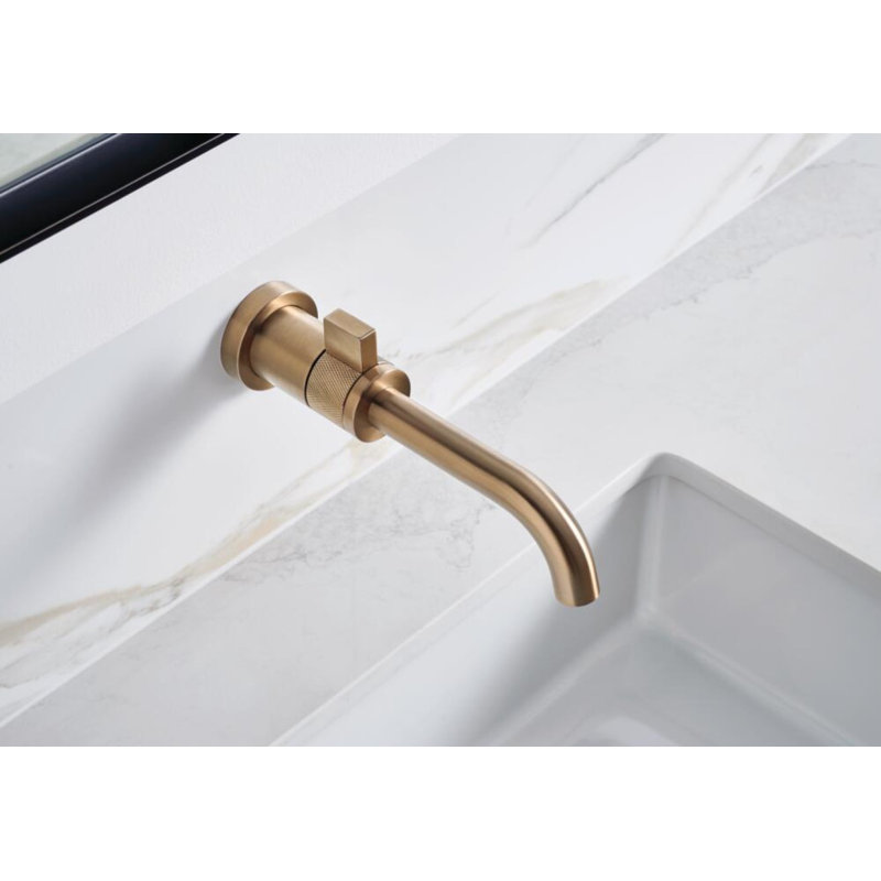 Litze® Wall Mount Bathroom Faucet, Luxe Gold, 1.5