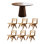 Creative solid wood table set