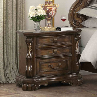 Table de chevet à roulement à billes de style traditionnel 1pc