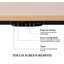 Structure de bureau électrique debout à deux moteurs ErgoMax, base de bureau à hauteur assise réglable de 24,5 po à 50 po, 3 contrôleurs de mémoire, structure en acier robuste 225 lb, noir (plateau de table non inclus)-17594907