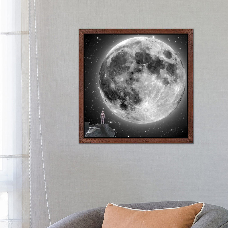 Moonstruck by Jason Brueck - Floater Frame Print on Canvas, 93.98 cm H x 93.98 cm W, Brown