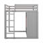  Lit mezzanine en bois avec garde-robe, tablettes de rangement et armoire-116489206-116489208