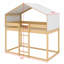 Lit superposé en bois robuste avec tente-129172407