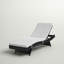 Chaise longue d'extérieur en rotin Convene-1853069806