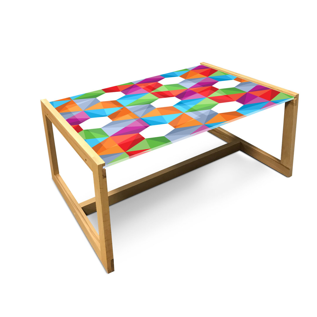 Couchtisch, Retro Mosaic Triangle, Bunt, Mehrfarbig