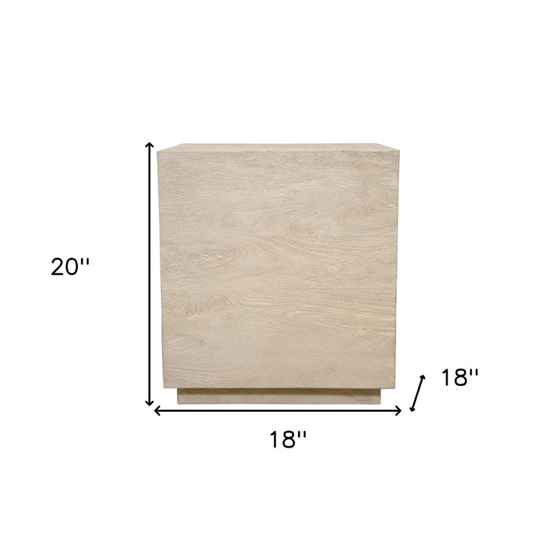 Table de bout carrée 20 po, H 20 po x l 18 po x P 18 po