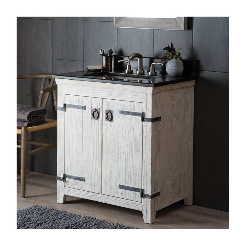 Americana 31" Whitewash Vanity Set
