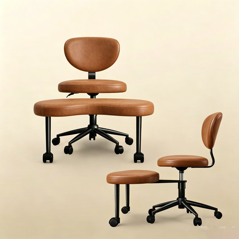 HOMSHADE Office Chair, Brown