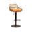 Danyu Swivel Upholstered Adjustable Height Counter Stool with Metal Frame-2012596161