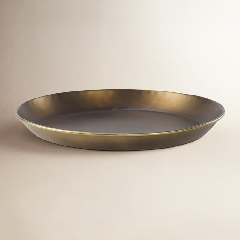 Ardis Metal Tray, 1.75" H x 20" W x 20" D