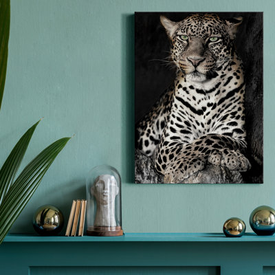 Léopard africain - reproduction de photo sur toile tendue