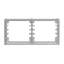 AmGood 10 Tier Wall Mounted Half Size Sheet / Bun Pan Rack. 40 in. x 13 in. x 18 in.