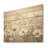 Buttercups Fields On Grey - Buttercups Wood Wall Art On Natural Pine Wood-1477531840